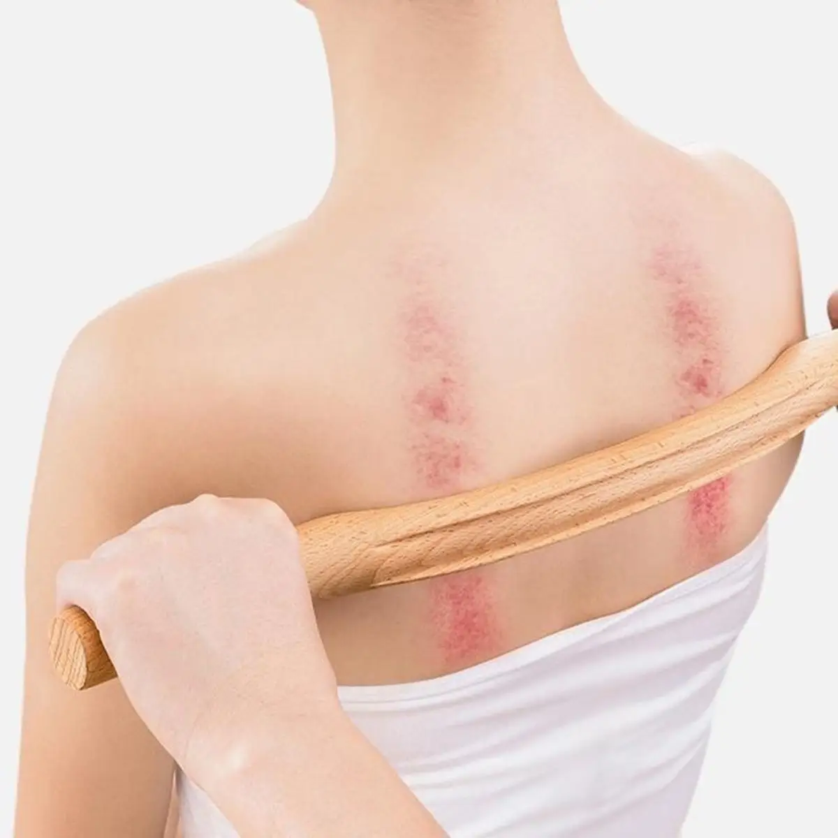 

4PCS Wooden Gua Sha Stick Meridian Dredge Body Massage Slimming GuaSha Back Scraping Rob For Neck Shoulder Lumbar Anti Cellulite