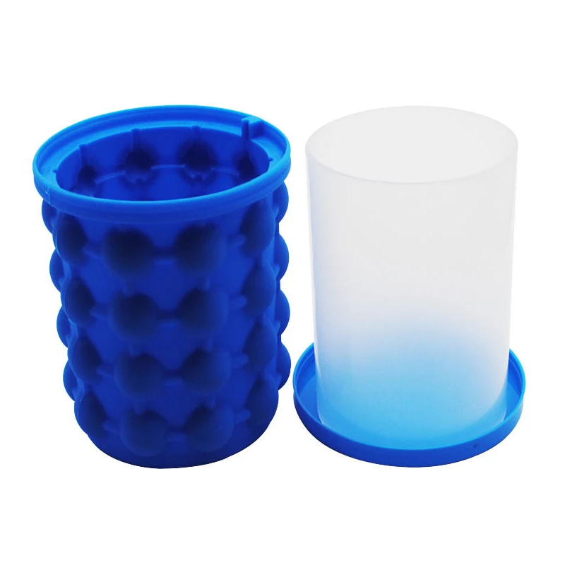 Amazon Горячая продажа Дешевые синие силиконовые вино льда ведро с крышкой|Ведра и