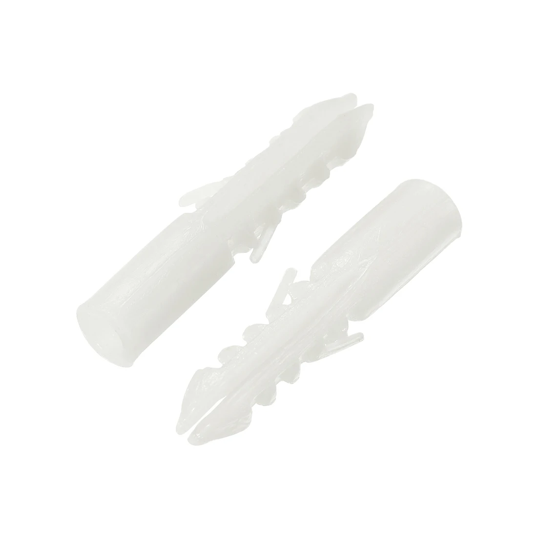 

uxcell 25pcs 8X40mm Plastic Anchor Bolts Expansion Pipe Column Concrete Wall Plug White for Garden DIY Application