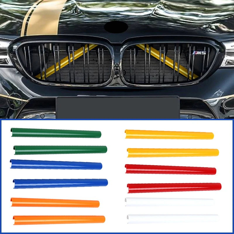 

For BMW F20 F21 F22 F23 F40 F44 F45 F46 1 2 Series 2012-2019 2020 2021 Front Grille Trim Strips Sticker Car Styling Decoration