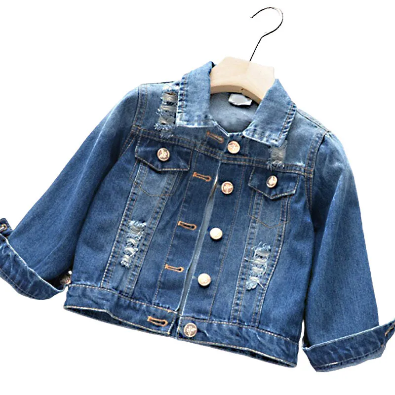 2020 New unicorn Girls Jackets Graffiti Cowboy Teens Outerwear embroidery coat Childrens Clothing Kids Jean Jacket 2-12Yrs | Детская