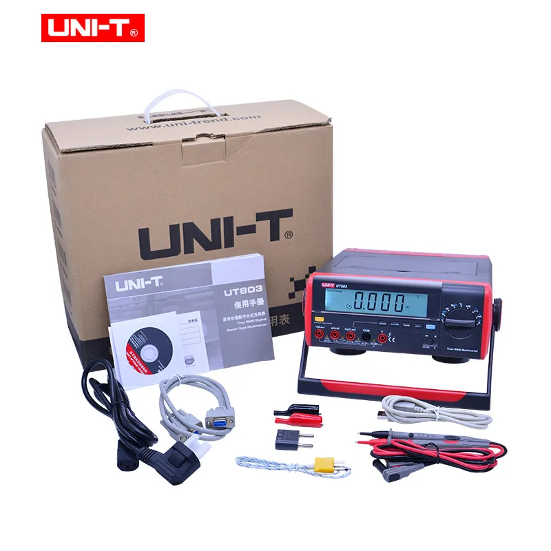 Цифровой мультиметр UNI-T True RMS UT803 вольтметр амперметр постоянного и переменного