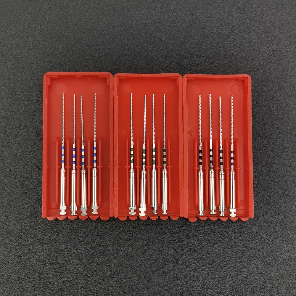 4pcs/box Dental Endo Files Gutta Condensor 25mm MacSpadden Condensor Files 21mm Endodontic files 45# 25mm Endo Files