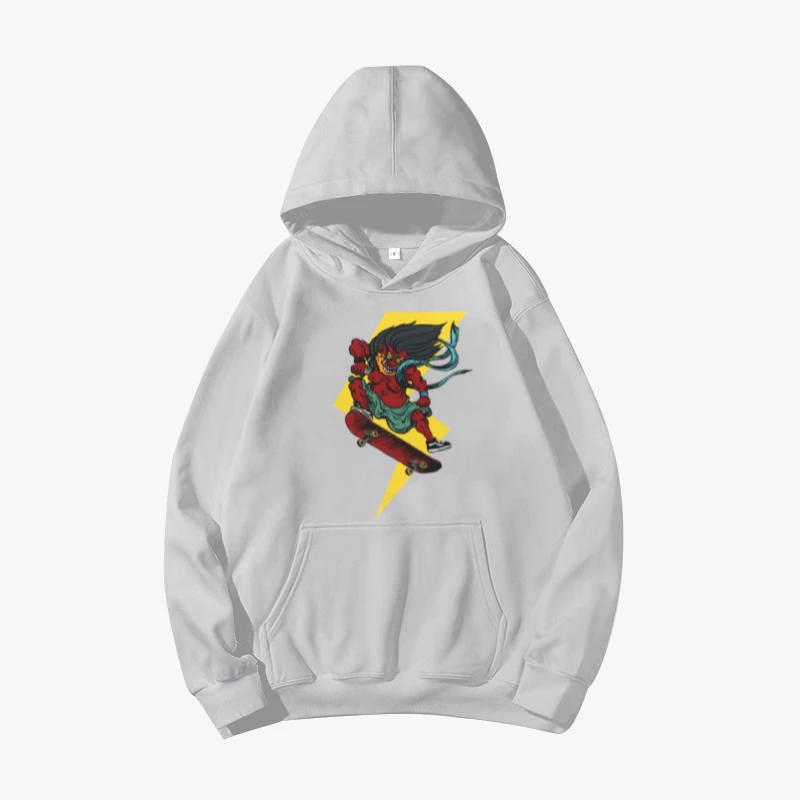 

Winter Fall Pattern Of Lightning Printed New Brand Hip Hop Streetwear Harajuku 2021 New Mens Fashion Casual Pullover Tops Coat