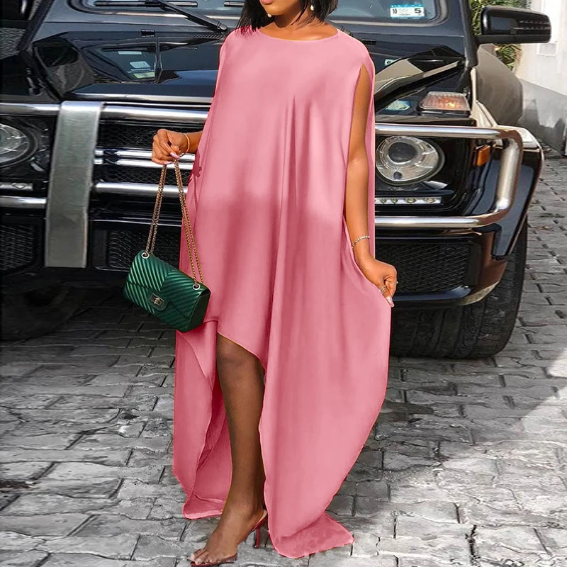 Женское вечернее платье винтажное асимметричное длинное макси 2022 VONDA пляжный