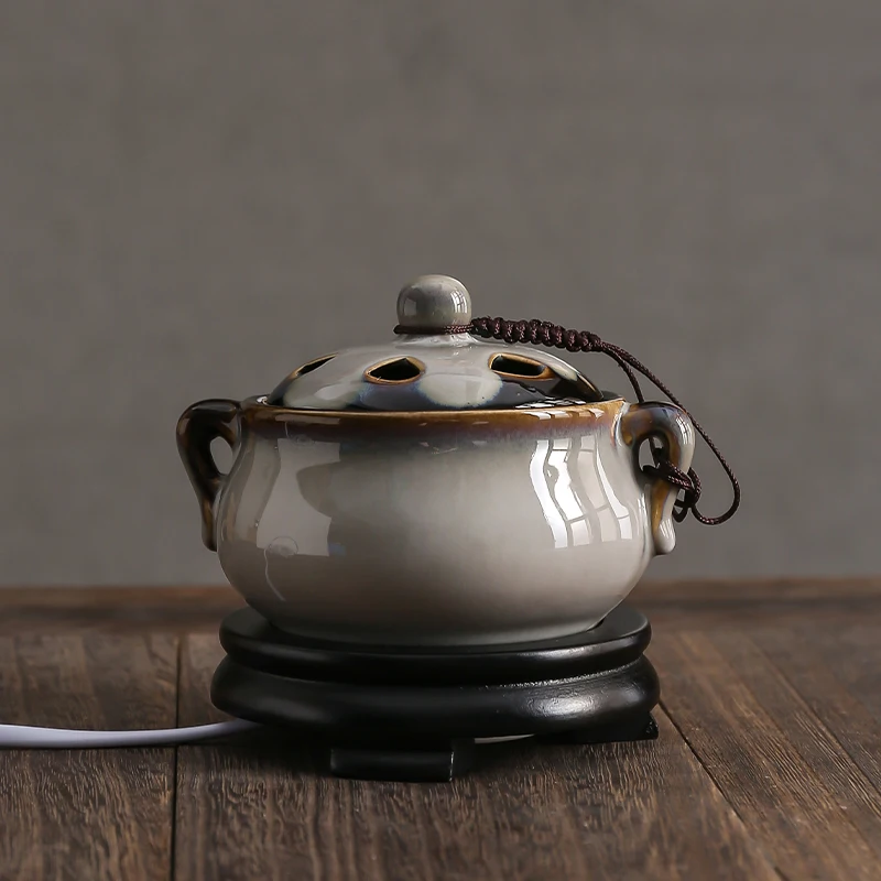 Керамическая курильница из сандалового дерева диффузор дыма электрическая для