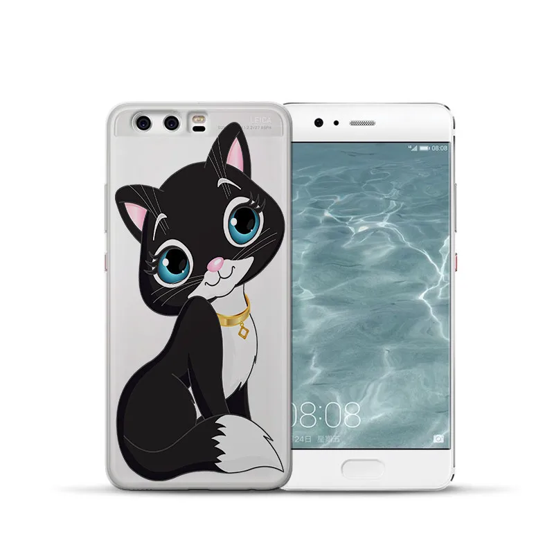 Мультяшная кошка собака для Huawei Mate 9 10 20 P8 P9 P10 P20 P30 P Smart Lite Plus Pro чехол для телефона Etui funda animal capa
