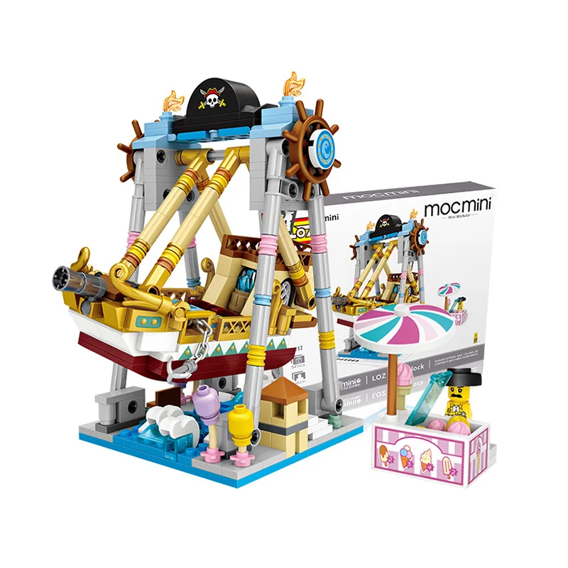 

Loz Mini Building Blocks for Boys 8 Years Old Mini Street Block Diy Assembly Bricks Amusement Park Educational 3d Model Toy Gift