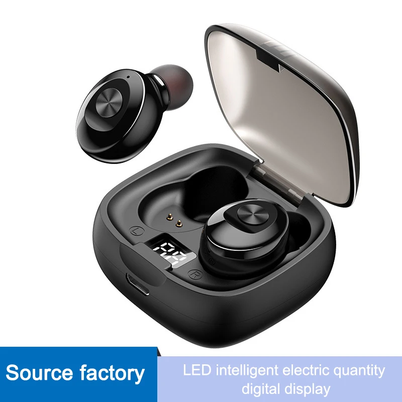 

TWS Wireless Headphones IPX5 Waterproof Sports Earpiece 3D Sound Earphones Bluetooth-compatible 5.0 Earbuds With Charging Box