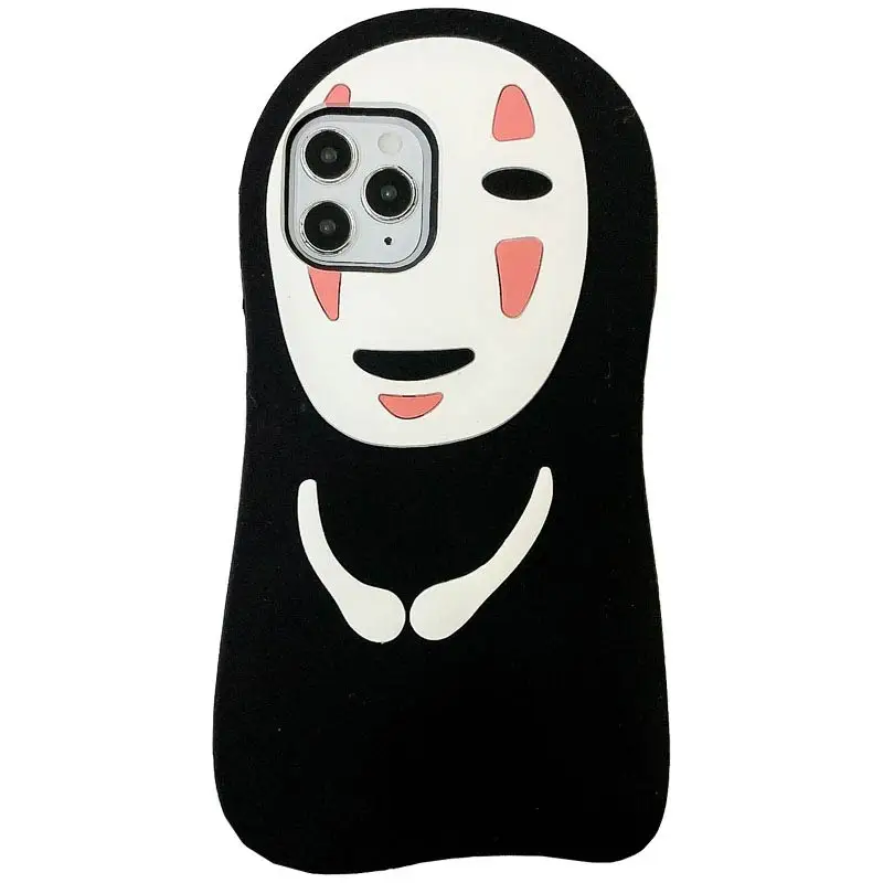 Япония Тихиро аниме Унесенные призраками Ghibli Миядзаки 3D Kaonashi силиконовый чехол