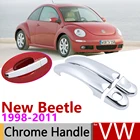 Для Volkswagen VW New Beetle 1998  2011 хромированная крышка дверной ручки автомобильные аксессуары наклейки накладка набор 1999 2001 2003 2005 2007 2010