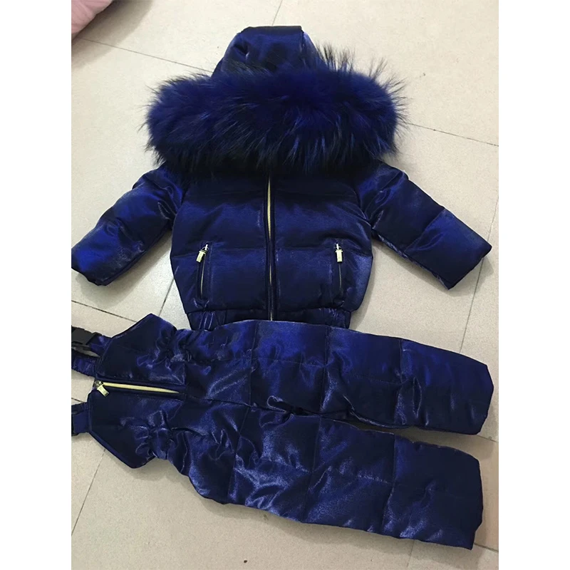 Детские зимние костюмы зимняя пуховая куртка для девочек мальчиков теплая