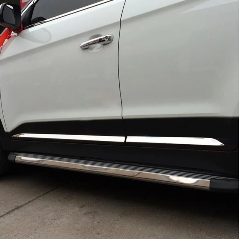 Для Hyundai ix25 2020 4 шт. ABS хром экстерьер автомобиля аксессуары для молдинга Боковая