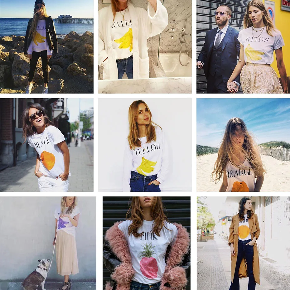 TMODA 2021 модные белые топы с принтом бананов милые футболки фруктов повседневная