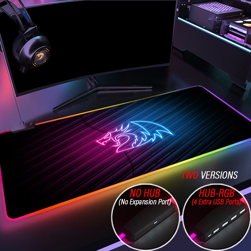 Игровой коврик для мыши Redragon креативный светящийся игровой с градиентными