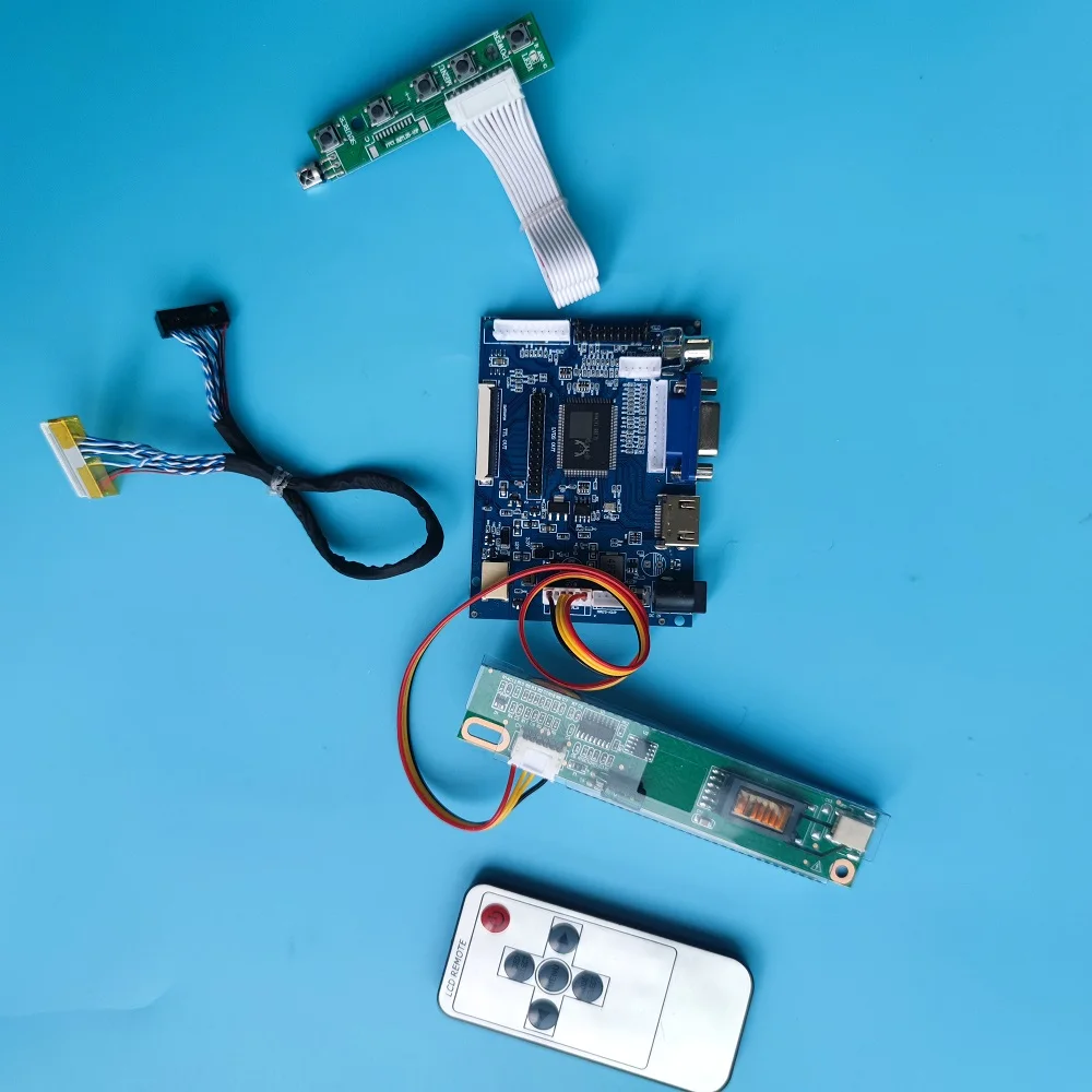

kit Work for LTN121XJ 20pin HDMI VGA 2AV DIY LVDS LCD monitor driver panel 1024x768 remote AV SCREEN Controller Board