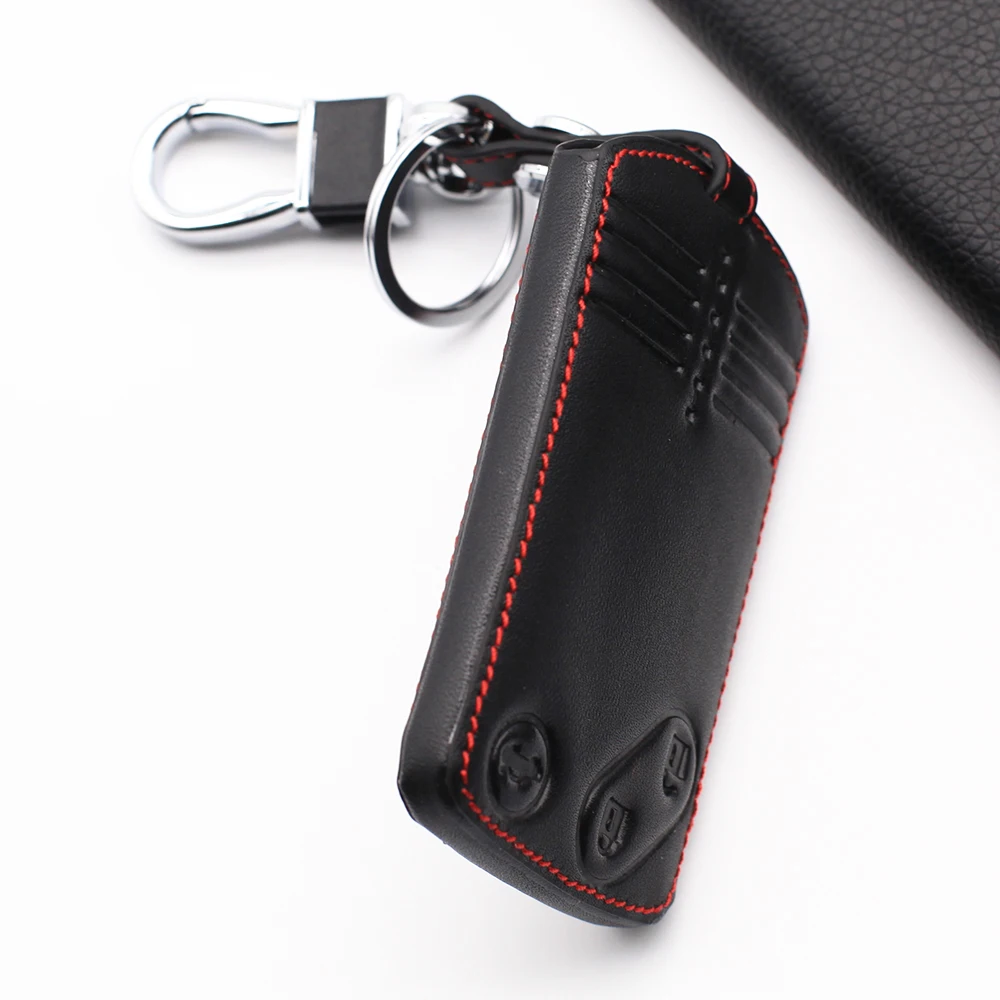 2020 Praise Car Key Card Leather Shell Fob Case Cover for Mazda 3 5 6 8 M8 CX-7 CX-9 2/3/4 Buttons Smart Remote Style Jacket | Автомобили