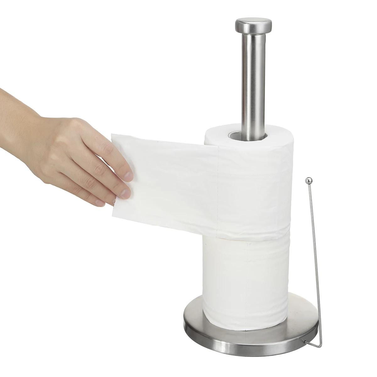 

Подставка металлическая для рулона бумаги, держатель для полотенец, органайзер, стойка для туалетной бумаги, вертикальная подставка для хр...