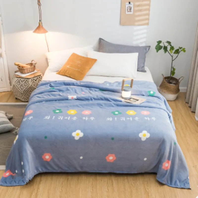 Дешевое высококачественное одеяло 200x230 см/Флисовое на кровать мягкое зимнее