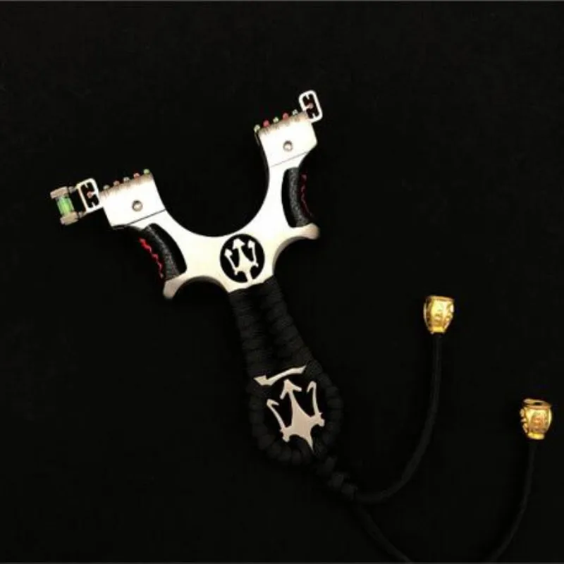 Охотничья Рогатка из нержавеющей стали плоская резиновая лента для взрослых игр