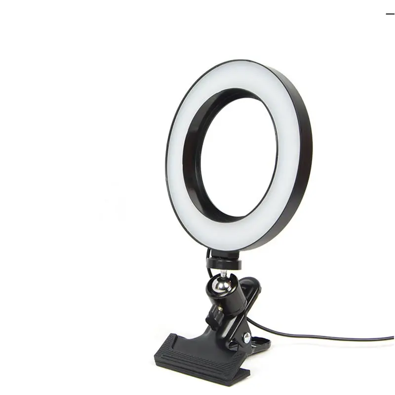 

16cm Fill Ring Light for Mobile Phone Computer Brightness Adjustable Selfie Lights Live Broadcast Video Fill Light Beauty