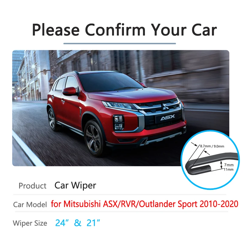 Автомобильная щетка стеклоочистителя для Mitsubishi ASX 2011 ~ 2020 RVR Front щетки ветрового