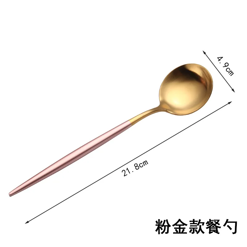 

Dinnerware Set 304 Stainless Steel Cutlery Set Steak Knife Fork Set Coffee Spoon Teaspoon Flatware Tableware Kitchen Silverware