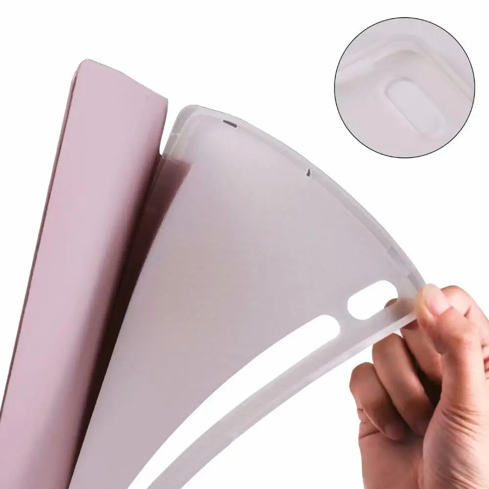 

Transparent tablet case For Samsung Galaxy Tab S7 11 inch 2020 SM-T870 T875 Case Ultra-thin Magentic Smart PU Leather case Cover