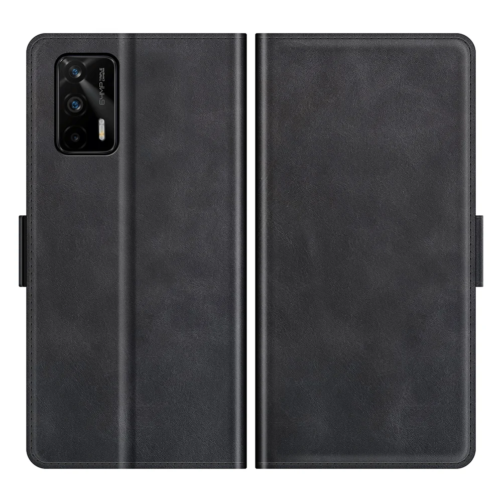 case for realme gt 5g leather wallet flip cover vintage magnet phone case for realme q3 pro 5g coque free global shipping