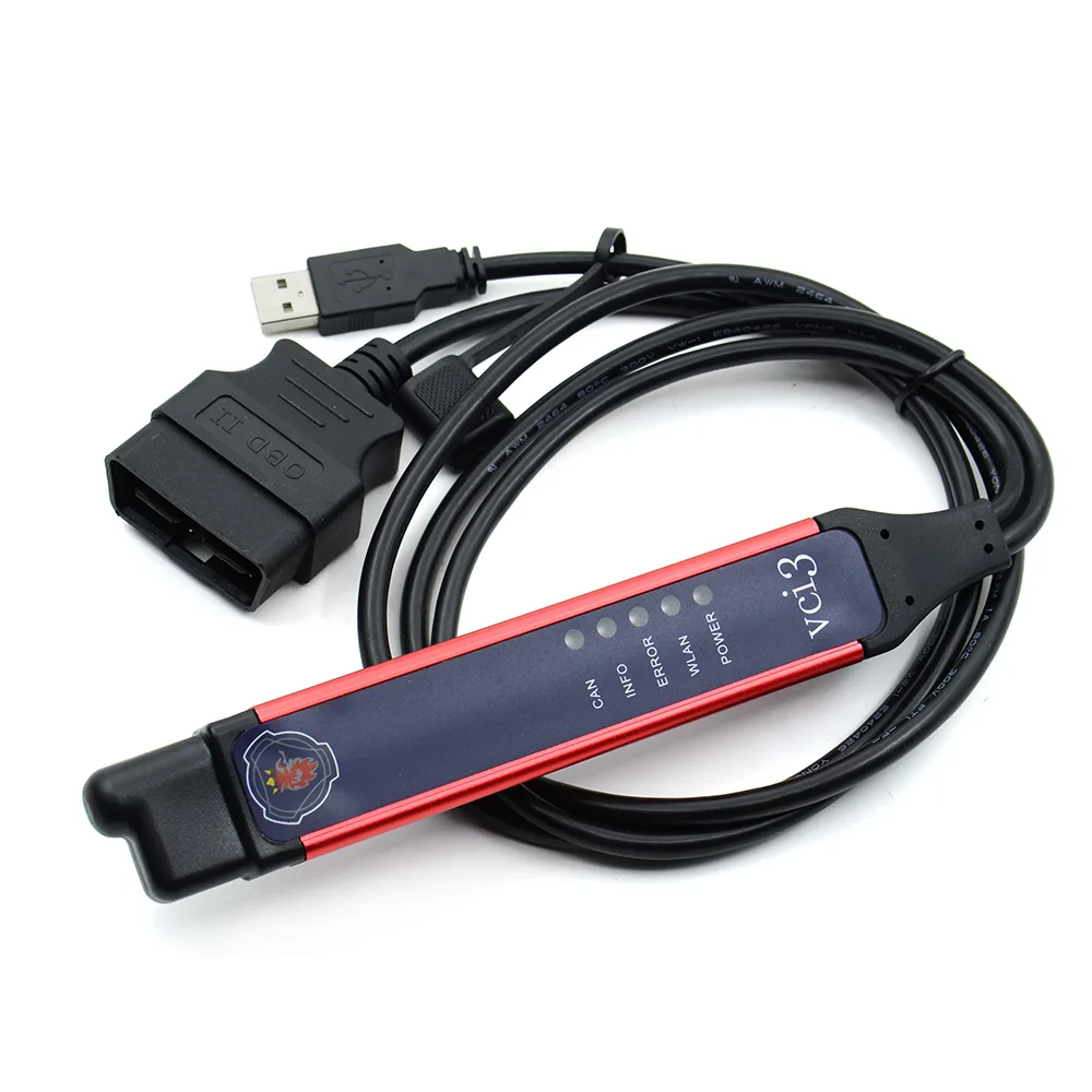 Сканер SDP3 2.51.3 VCI3 для грузовиков тяжелой диагностики Wi-Fi OBDII сканер Scania с ключом WIN 7