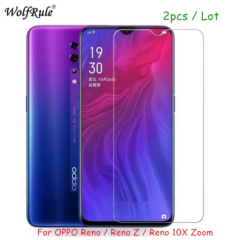 2 шт. Защитное стекло для экрана OPPO RENO Z закаленное HD Защитная ультратонкая пленка