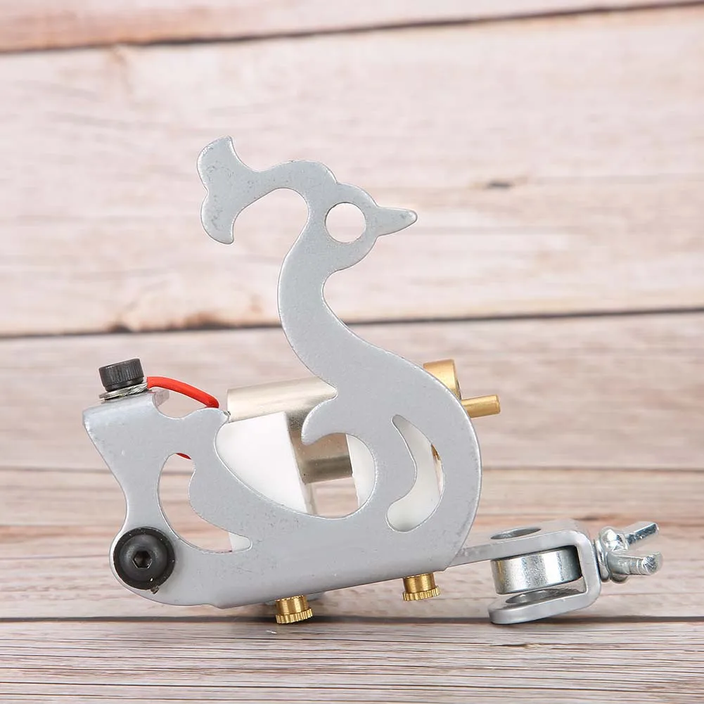

Professional Motor Tattoo Machine Silver Phoenix Shape Strong Power Alloy Tattoos Machines Device for Artists Permanent Makeup
