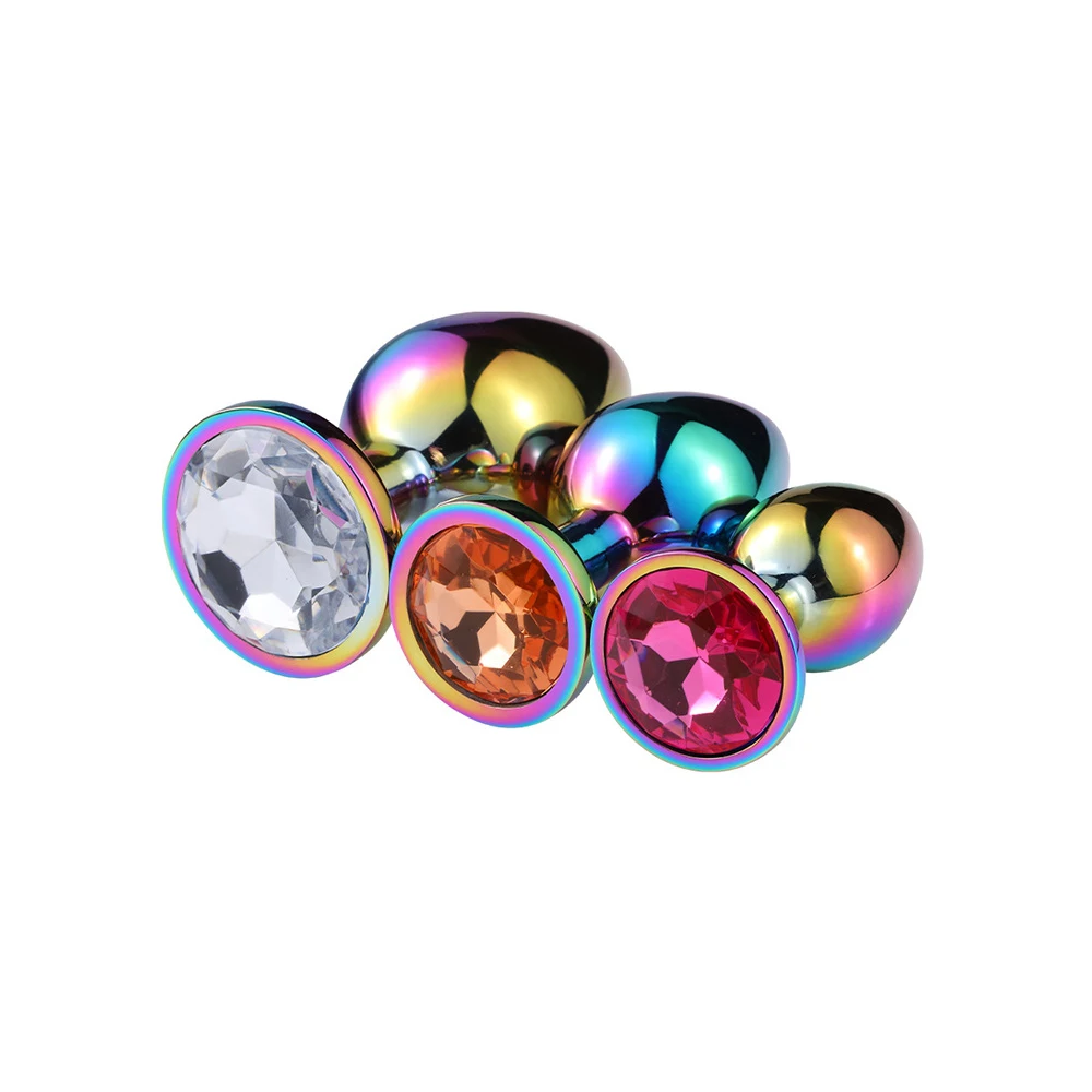 Красочные Нержавеющая сталь Анальная пробка ювелирные изделия круглый якорь