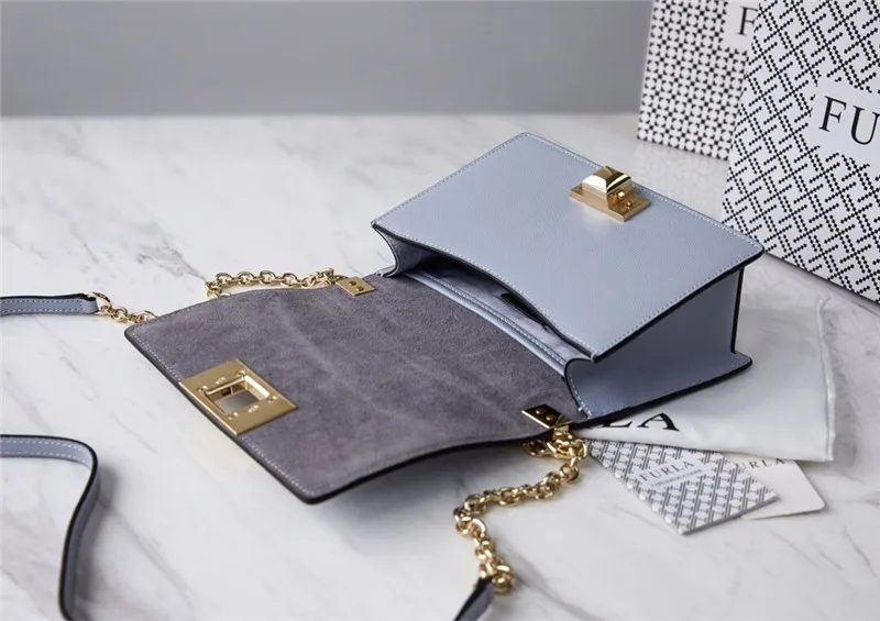 Оригинальные женские сумки FURLA, высокое качество, маленький размер, женские кожаные сумки Furla, фиолетовый цвет, размер 20 см* 8 см* 14 см