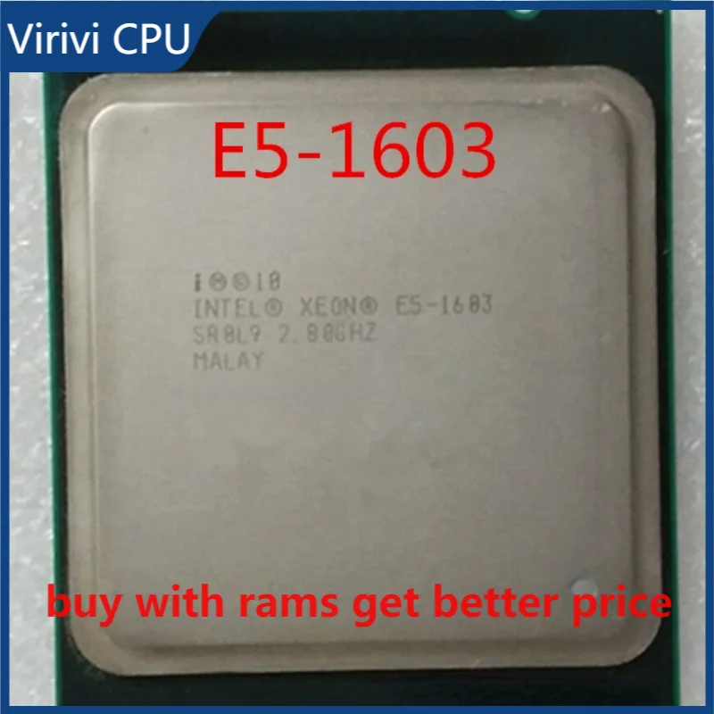 

Intel Xeon CPU E5-1603 SR0L9 2.80GHz 4-Core 10M LGA2011 E5 1603 processor free shipping speedy ship out