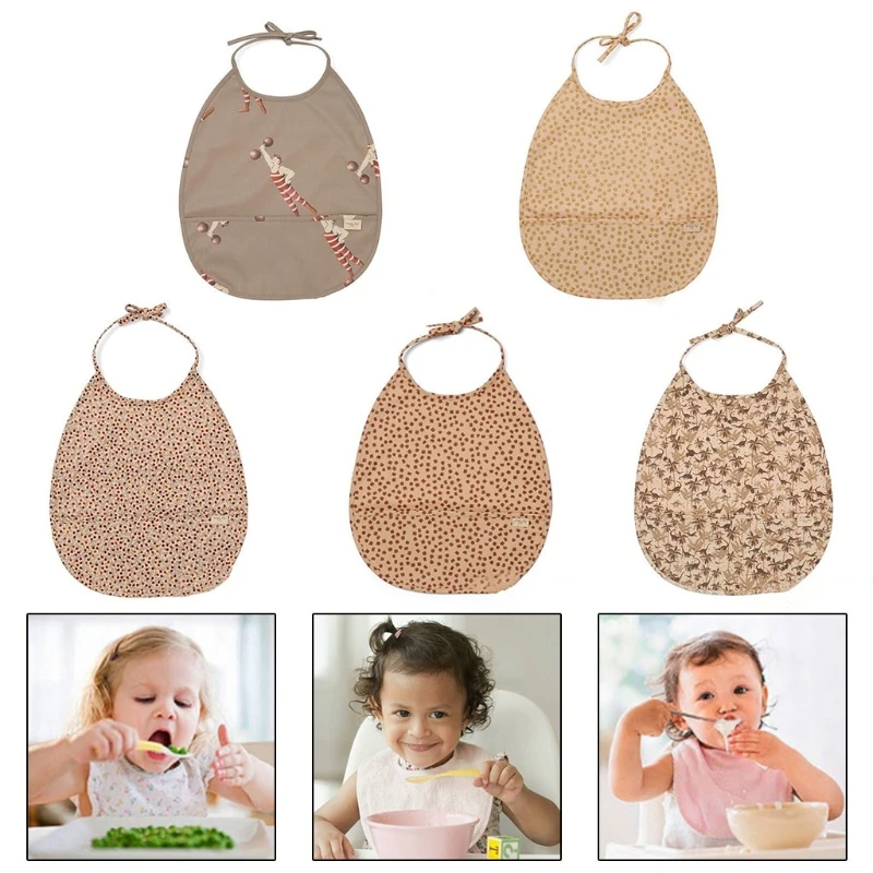 

Слюнявчик для новорожденных из ПУ кожи, водонепроницаемый, с мультяшным принтом