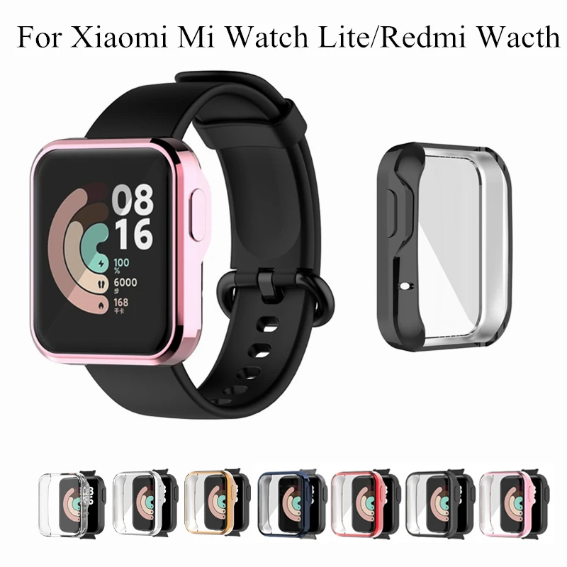 

Защитный чехол для экрана из ТПУ Для Xiaomi Mi Watch Lite глобальная версия, защитный чехол, бампер для Redmi Watch, аксессуары
