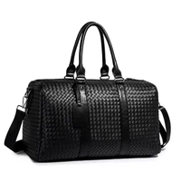fashion travel bag men women classic pu leather luggage bag female portable large capacity lightweight travel fitness bag
