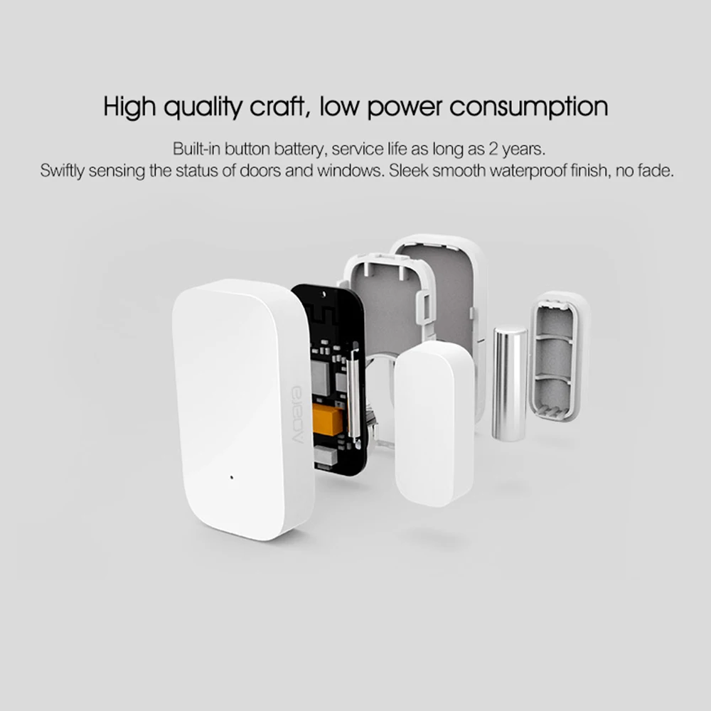 Оригинальный умный дверной датчик Aqara с беспроводным подключением ZigBee