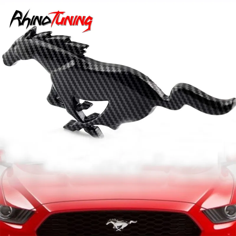 Для Mustang Day металлическая наклейка бегущая лошадь Эмблема для Mustang ECO Boost GT авто боковое крыло значок