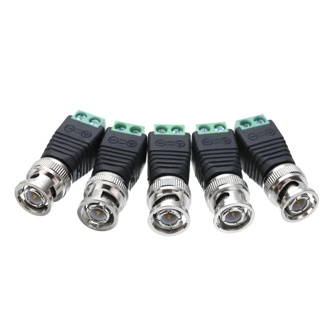Кабель BNC Mayitr 10 шт. зеленый Мужской кабель Coax CAT5 коаксиальный камера с коннектором