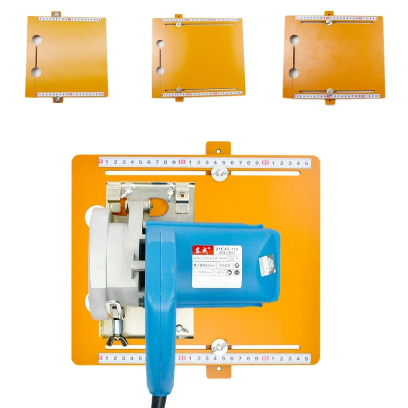 1 шт. Регулируемый циркулярная пила направляющая низ отрезной станок для резки