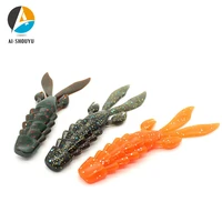 ai shouyu new style 3pcs soft lure 4g7g12 5g artificial lures smell soft shrimp silicone baits bass fishing tackle swimbait