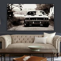 hemi cuda classic retro sports car posters on the wall picture home living room decoration for bedroom