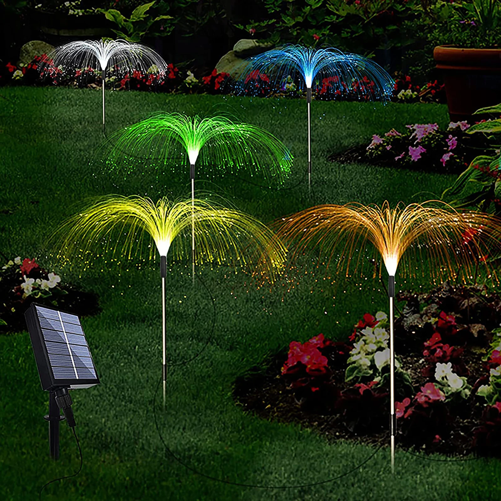 

Garden Solar Light LED Multi Color Garden Lamp Outdoor Courtyard Pathway Walkway Patio Lawn Lighting Accessories