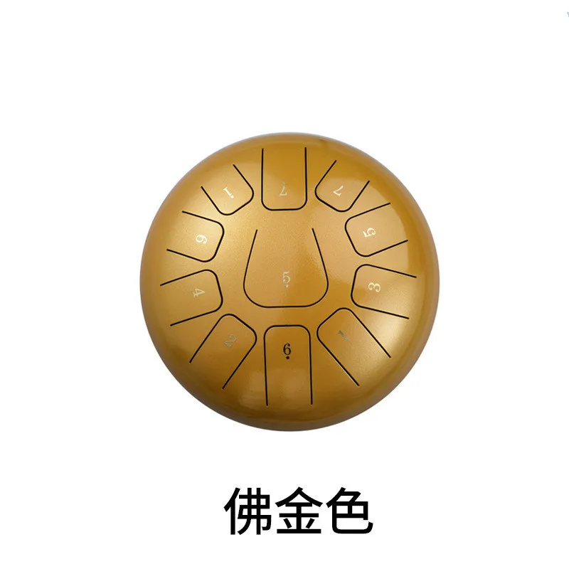 Ручной цилиндр 10 дюймов 11 тонов барабан стальной язык инструмент с барабанной