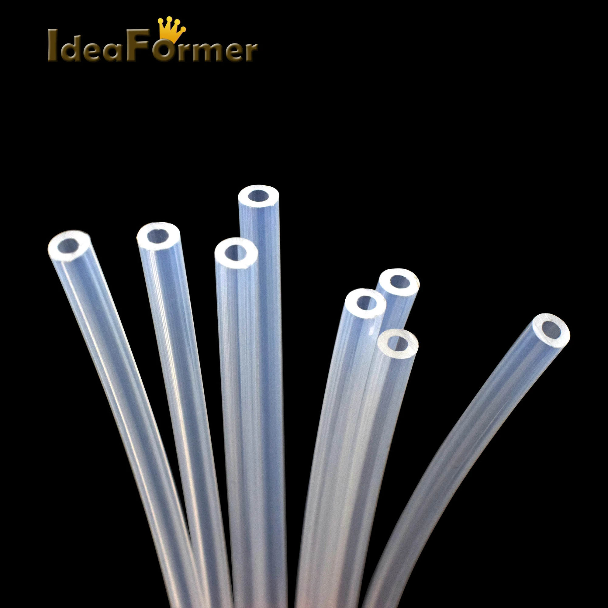 1 м 3D принтер 2*4 мм Прозрачный PFA PTFE трубка тефлоновая труба J head hotend RepRap Rostock Bowden