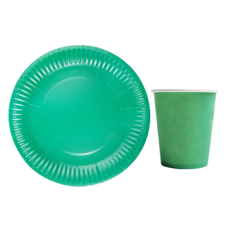 20pcs/set Birthday Wedding Decorations Rose Red Disposable Tableware Cups Plates Paper Straws Party Supplies Baby Shower Favors | Дом и сад