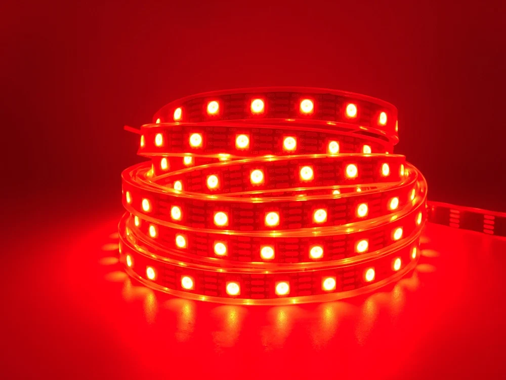 WS2815(WS2812B WS2813 обновляться) RGB светодиодный Пиксели полосы светильник индивидуально адресуемых СВЕТОДИОДНЫЙ двойной сигнала 30/60/100/144 светодиодный s/m