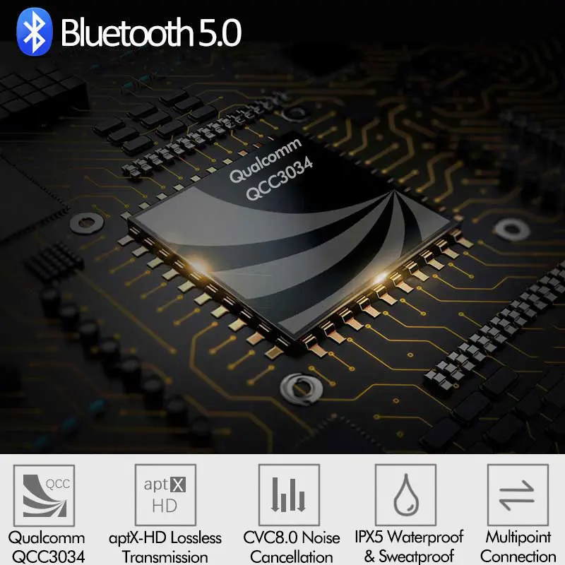 Улучшенный кабель QCC3034 APTX HD Bluetooth 5 0 интерфейс Type C aptX AAC Mmcx 78 мм 2 контактный разъем